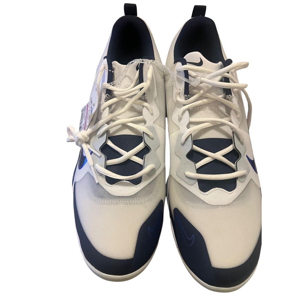 Nike Force Zoom Trout 9 Metal Baseball Cleats Mens 13 White Blue Metal Spikes - Picture 9 of 9